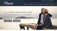 Desktop Screenshot of powersfuneralhome.com