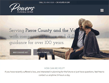 Tablet Screenshot of powersfuneralhome.com